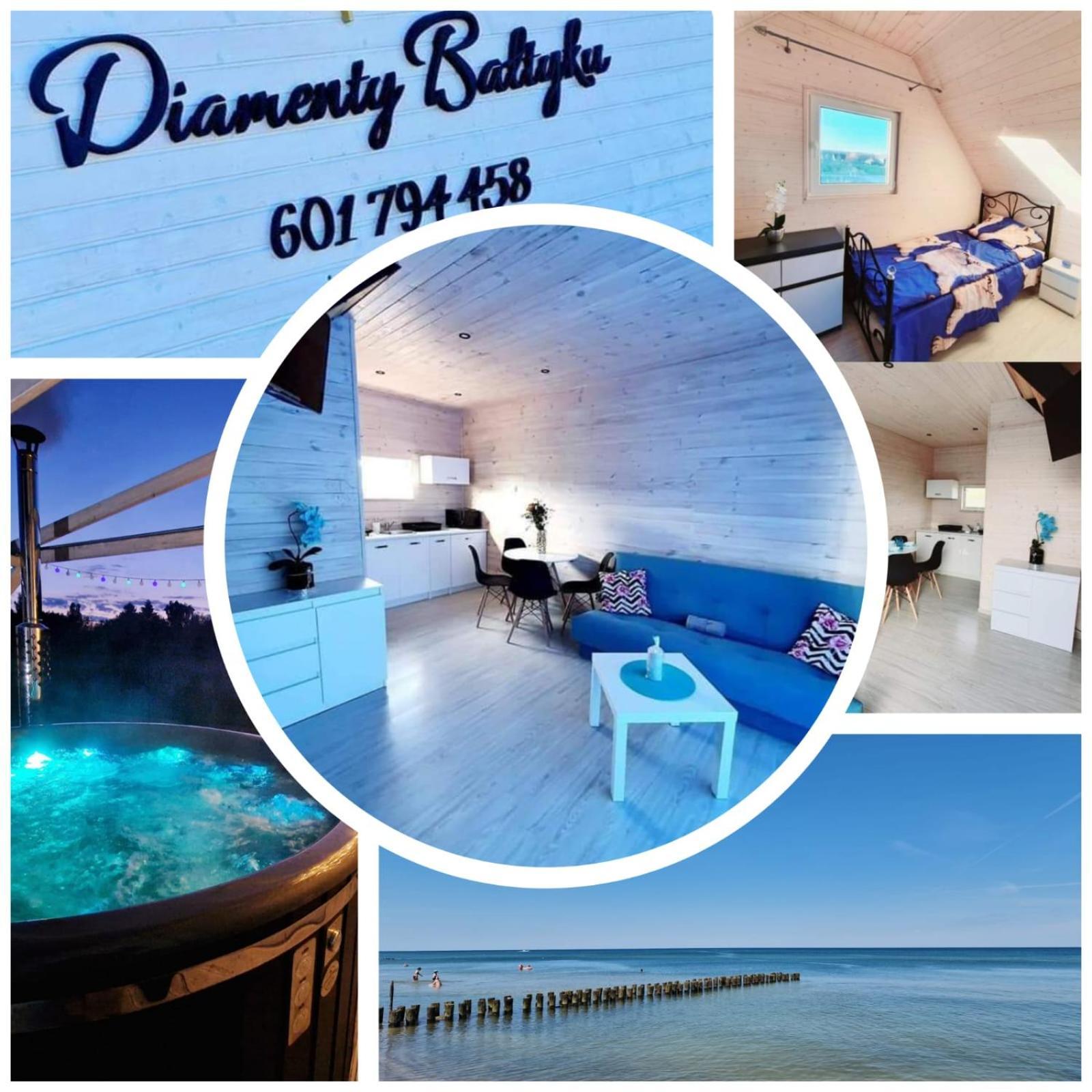 Diamenty Baltyku Domki Wakacyjne Balia Z Jacuzzi Mielenko Exterior photo